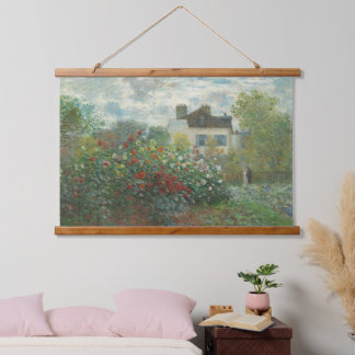 Claude Monet Der Kunstgarten Französische Alte Kun Wandteppich Mit Holzrahmen