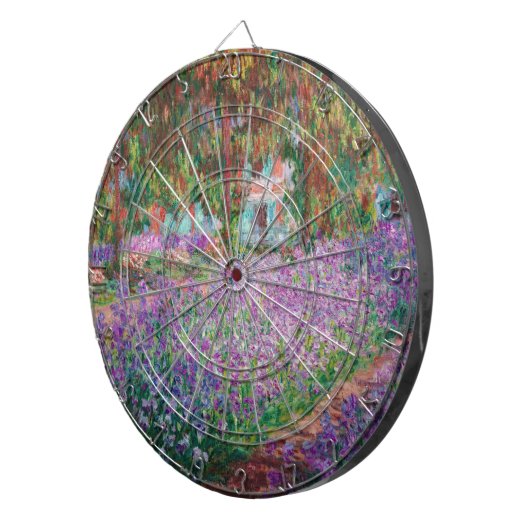 Claude Monet - Der Kunstgarten von Giverny Dartscheibe (Vorderseite rechts)