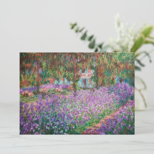 Claude Monet - Der Kunstgarten von Giverny Einladung (Stehend Vorderseite)