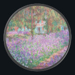 Claude Monet - Der Kunstgarten von Giverny Eishockey Puck<br><div class="desc">The Artist's Garden at Giverny / Le Jardin de l'artiste a Giverny - Claude Monet,  1900</div>