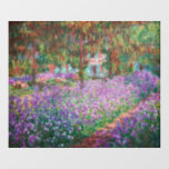 Claude Monet - Der Kunstgarten von Giverny Fensteraufkleber<br><div class="desc">The Artist's Garden at Giverny / Le Jardin de l'artiste a Giverny - Claude Monet,  1900</div>