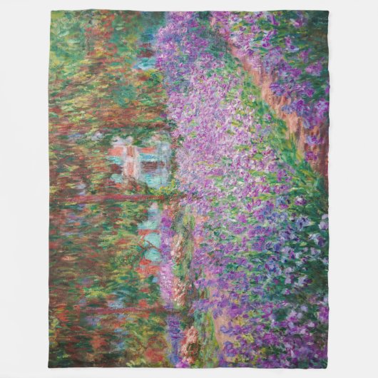 Claude Monet - Der Kunstgarten von Giverny Fleecedecke (Vorderseite)