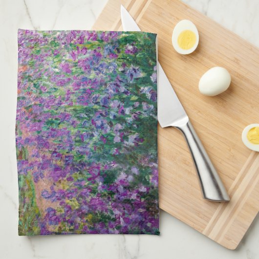 Claude Monet - Der Kunstgarten von Giverny Geschirrtuch (Viertel Falte)