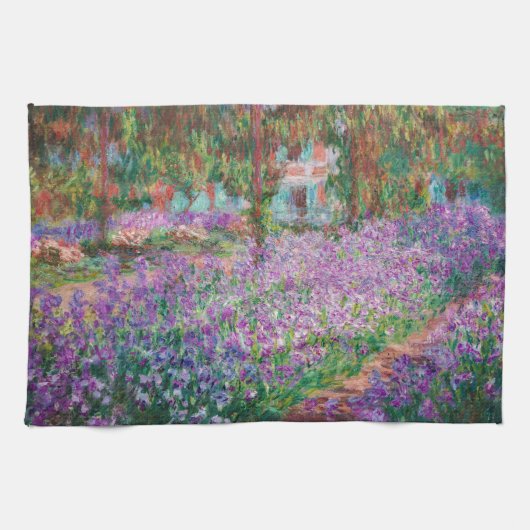 Claude Monet - Der Kunstgarten von Giverny Geschirrtuch (Horizontal)