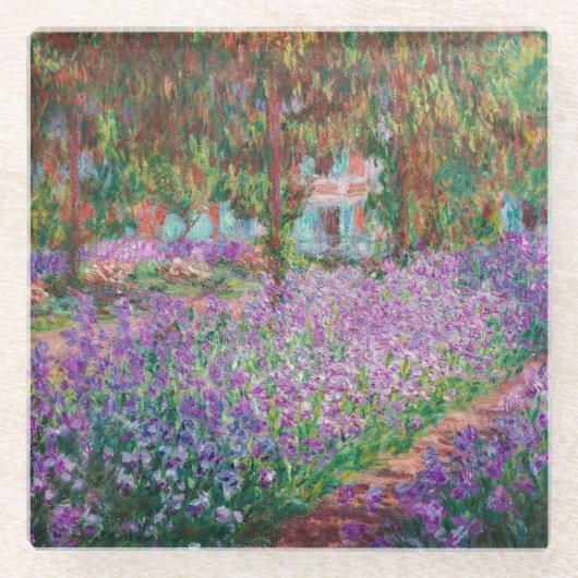 Claude Monet - Der Kunstgarten von Giverny Glasuntersetzer (Vorderseite)