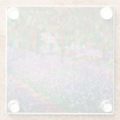 Claude Monet - Der Kunstgarten von Giverny Glasuntersetzer (Rückseite)