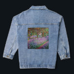 Claude Monet - Der Kunstgarten von Giverny Jeansjacke<br><div class="desc">The Artist's Garden at Giverny / Le Jardin de l'artiste a Giverny - Claude Monet,  1900</div>