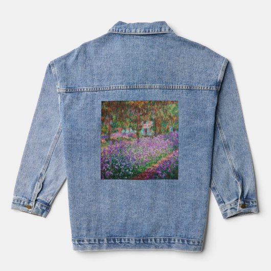 Claude Monet - Der Kunstgarten von Giverny Jeansjacke (Rückseite)