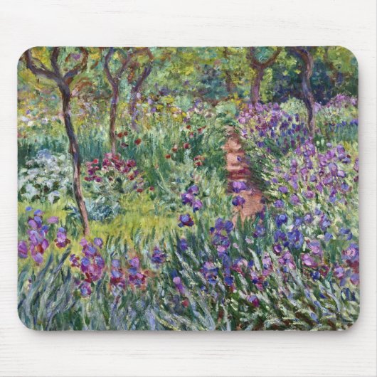 Claude Monet - Der Kunstgarten von Giverny Mousepad (Vorne)