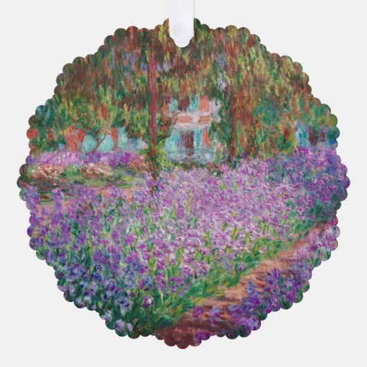 Claude Monet - Der Kunstgarten von Giverny Ornament Karte (Vorderseite)