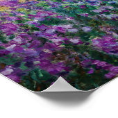 Claude Monet - Der Kunstgarten von Giverny Poster (Ecke)