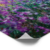 Claude Monet - Der Kunstgarten von Giverny Poster (Ecke)