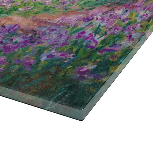 Claude Monet - Der Kunstgarten von Giverny Schneidebrett (Ecke)