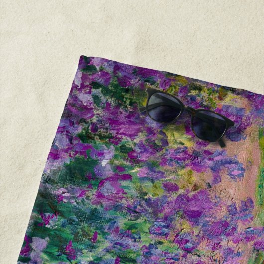Claude Monet - Der Kunstgarten von Giverny Strandtuch (Beispiel)