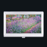 Claude Monet - Der Kunstgarten von Giverny Visitenkarten Dose<br><div class="desc">The Artist's Garden at Giverny / Le Jardin de l'artiste a Giverny - Claude Monet,  1900</div>