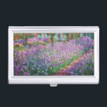 Claude Monet - Der Kunstgarten von Giverny Visitenkarten Dose<br><div class="desc">The Artist's Garden at Giverny / Le Jardin de l'artiste a Giverny - Claude Monet,  1900</div>