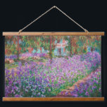 Claude Monet - Der Kunstgarten von Giverny Wandteppich Mit Holzrahmen<br><div class="desc">The Artist's Garden at Giverny / Le Jardin de l'artiste a Giverny - Claude Monet,  1900</div>