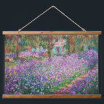 Claude Monet - Der Kunstgarten von Giverny Wandteppich Mit Holzrahmen<br><div class="desc">The Artist's Garden at Giverny / Le Jardin de l'artiste a Giverny - Claude Monet,  1900</div>