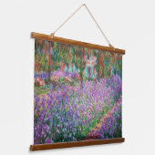 Claude Monet - Der Kunstgarten von Giverny Wandteppich Mit Holzrahmen (Gewinkelt)