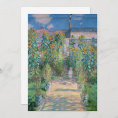 Claude Monet - Der Kunstgarten von Vétheuil Einladung (Vorne/Hinten)