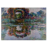 Claude Monet - Der Künstlergarten bei Giverny Schneidebrett (Vorderseite)