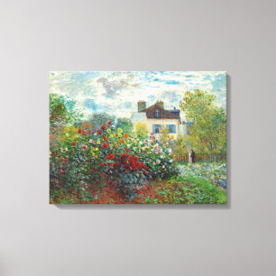 Claude Monet - Der Künstlergarten in Argenteuil Leinwanddruck