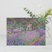 Claude Monet | Der Künstlergarten in Giverny Dankeskarte (Stehend Vorderseite)