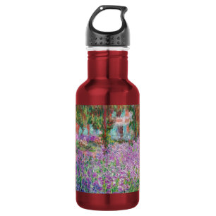 Claude Monet - Der Künstlergarten in Giverny Edelstahlflasche