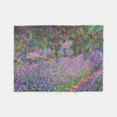 Claude Monet | Der Künstlergarten in Giverny Fleecedecke (Vorderseite (Horizontal))