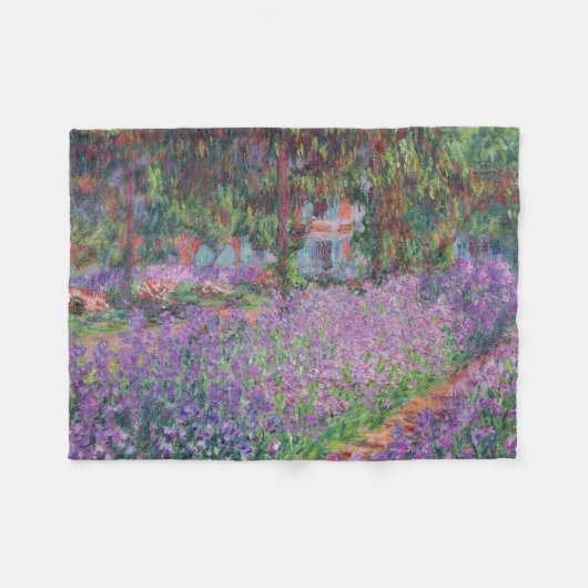Claude Monet | Der Künstlergarten in Giverny Fleecedecke (Vorderseite (Horizontal))