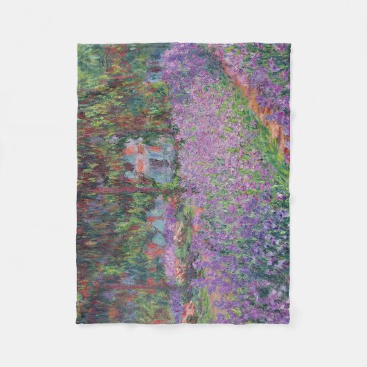 Claude Monet | Der Künstlergarten in Giverny Fleecedecke (Vorderseite)