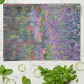 Claude Monet | Der Künstlergarten in Giverny Geschirrtuch (Gefaltet)