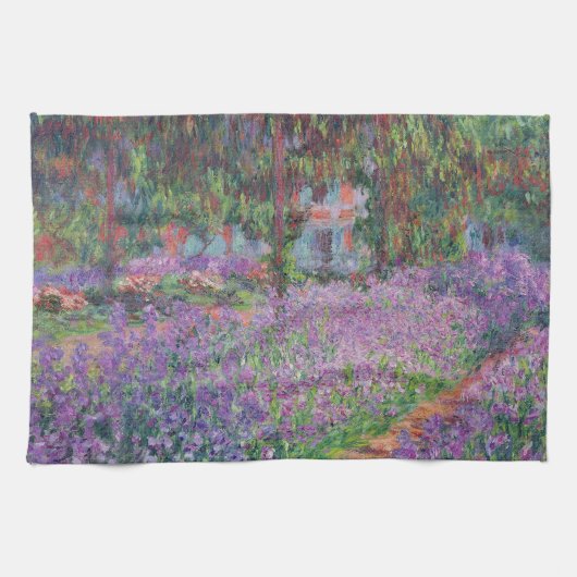 Claude Monet | Der Künstlergarten in Giverny Geschirrtuch (Horizontal)