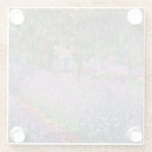 Claude Monet | Der Künstlergarten in Giverny Glasuntersetzer (Rückseite)