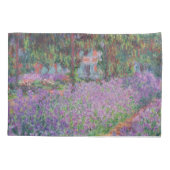 Claude Monet | Der Künstlergarten in Giverny Kissenbezug (Rückseite)