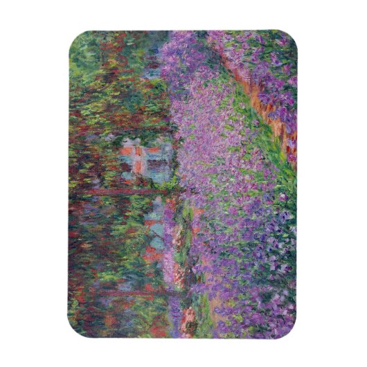 Claude Monet | Der Künstlergarten in Giverny Magnet (Vertikal)