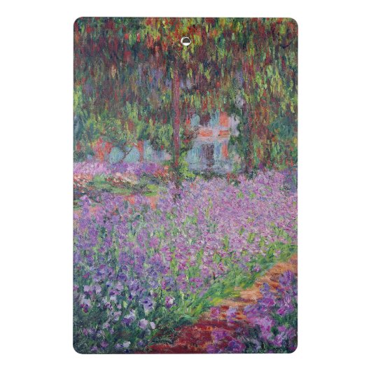 Claude Monet| Der Künstlergarten in Giverny Mini Klemmbrett (Rückseite)