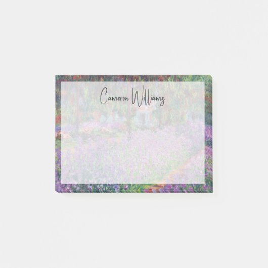 Claude Monet | Der Künstlergarten in Giverny Post-it Klebezettel (Vorderseite)