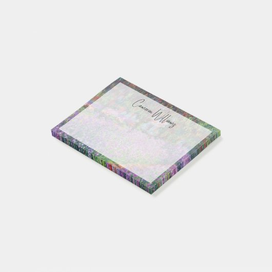 Claude Monet | Der Künstlergarten in Giverny Post-it Klebezettel (angewinkelt)