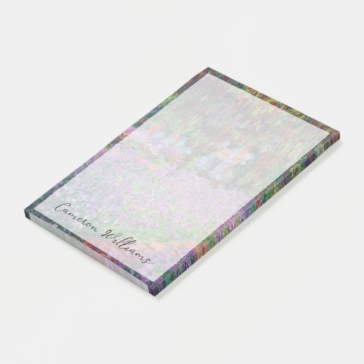 Claude Monet | Der Künstlergarten in Giverny Post-it Klebezettel (angewinkelt)