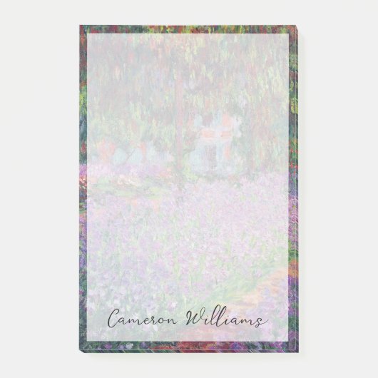 Claude Monet | Der Künstlergarten in Giverny Post-it Klebezettel (Vorderseite)