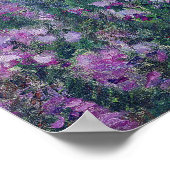 Claude Monet | Der Künstlergarten in Giverny Poster (Ecke)