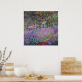 Claude Monet | Der Künstlergarten in Giverny Poster (Küche)
