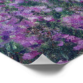 Claude Monet | Der Künstlergarten in Giverny Poster (Ecke)