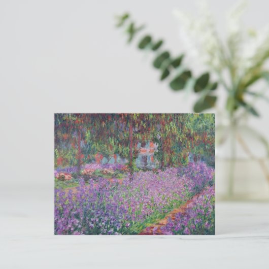 Claude Monet | Der Künstlergarten in Giverny Postkarte (Stehend Vorderseite)