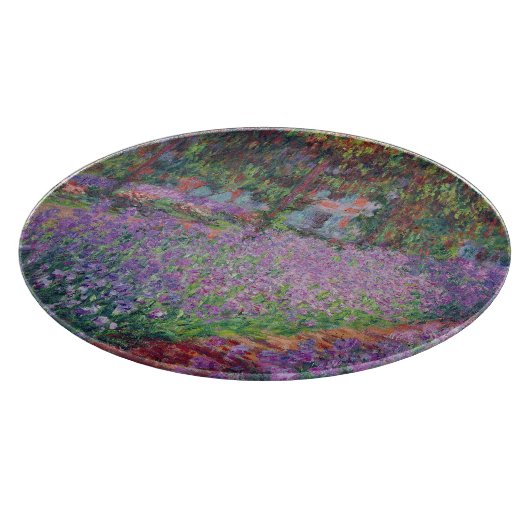 Claude Monet | Der Künstlergarten in Giverny Schneidebrett (Ecke)