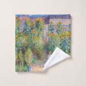 Claude Monet - Der Künstlergarten in Vetheuil Badhandtuch Set (Waschlappen)