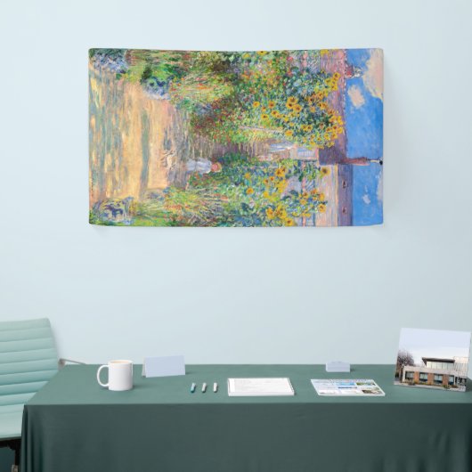 Claude Monet - Der Künstlergarten in Vetheuil Banner (Messeveranstaltung)
