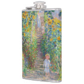 Claude Monet - Der Künstlergarten in Vetheuil Flachmann (Links)