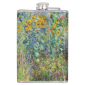 Claude Monet - Der Künstlergarten in Vetheuil Flachmann (Rückseite)